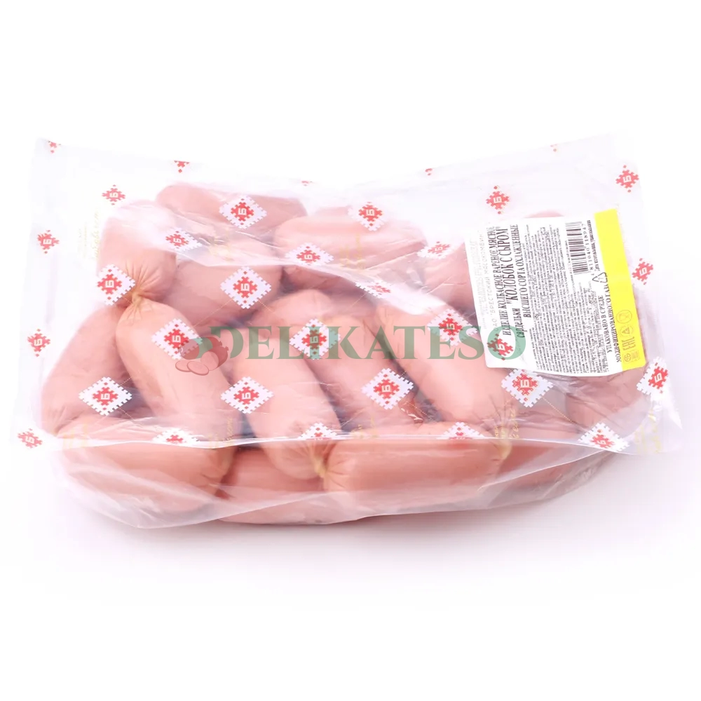 Сардельки "КОЛОБОК С СЫРОМ" БРЕСТ ~ 500г